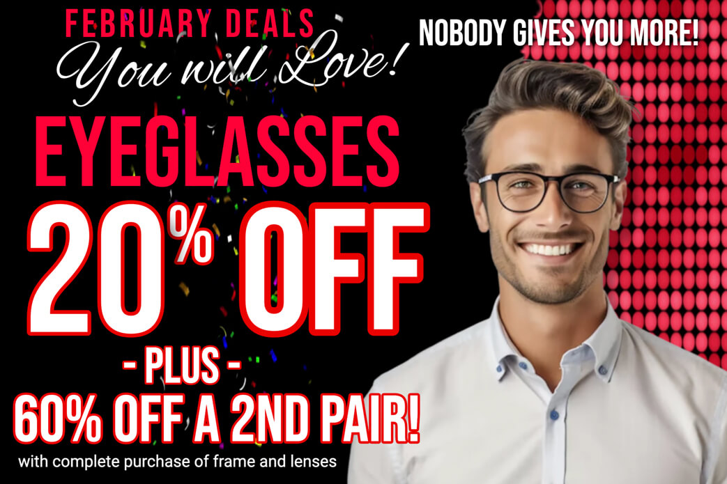 20% OFF Eyeglasses