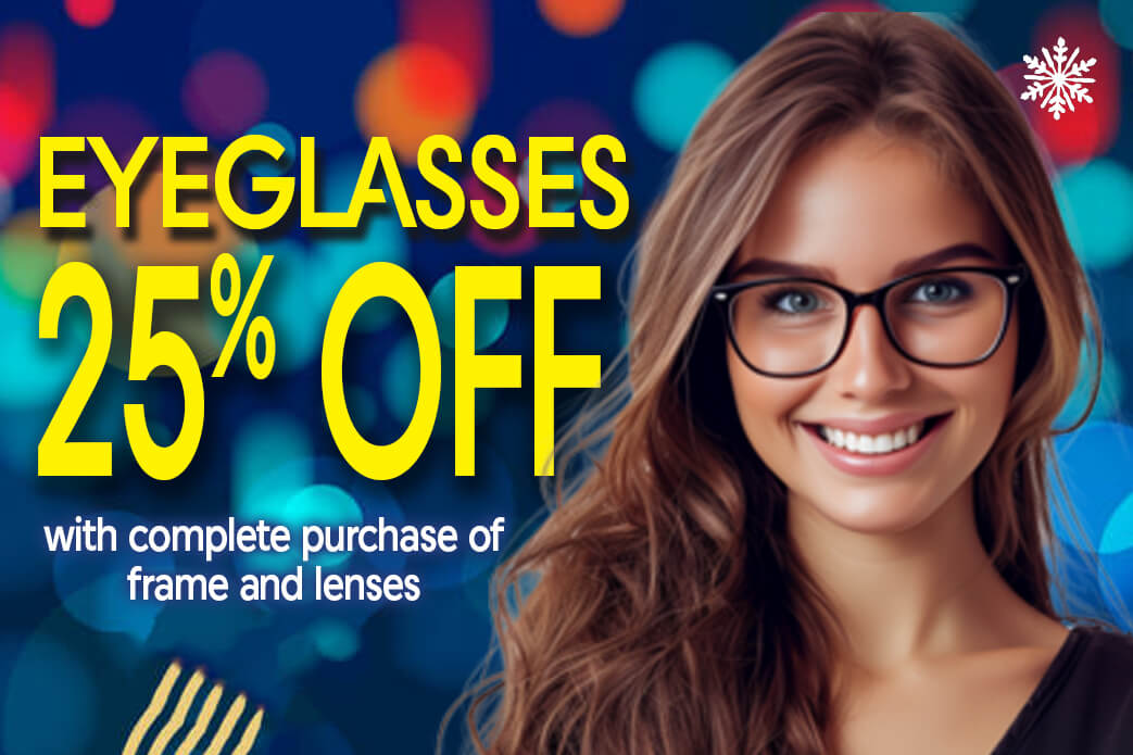 25% OFF Eyeglasses