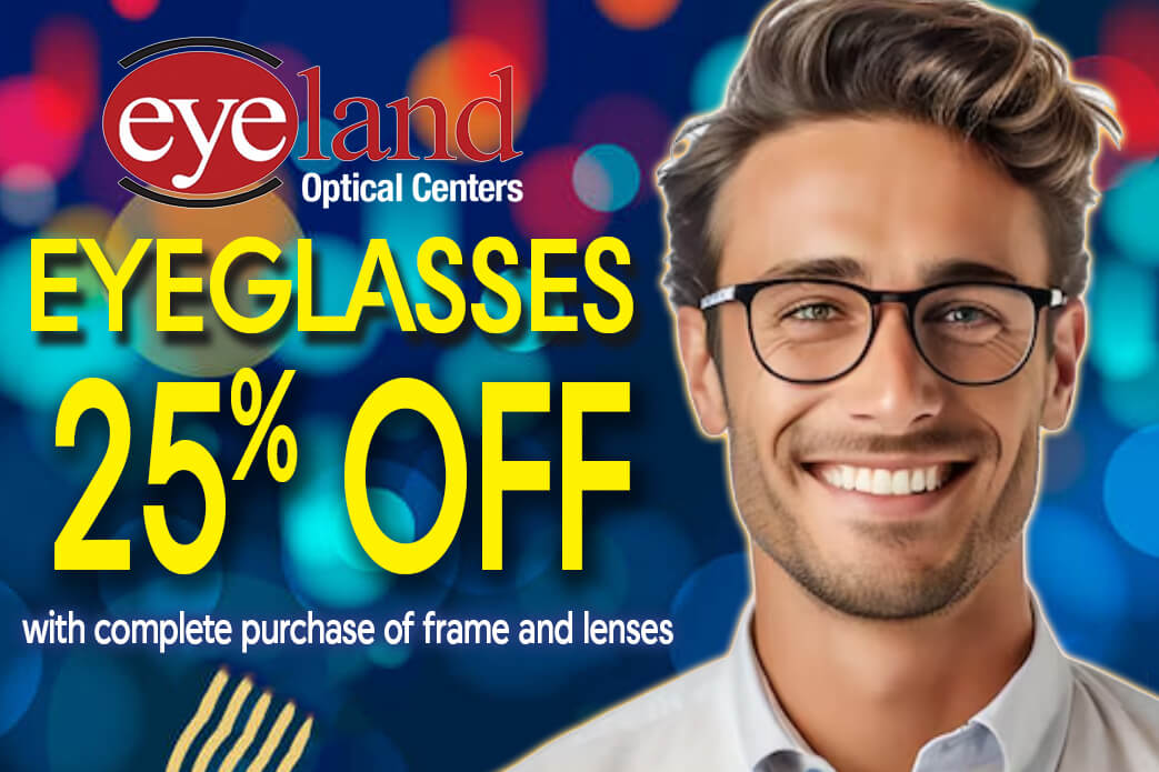 25% OFF Eyeglasses